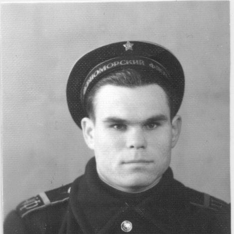 Упоров Владимир Герасимович во время службы в рядах ВМФ в 1950-е гг.