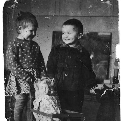 В детском саду. 1955г. Из альбома Галины Егоровны