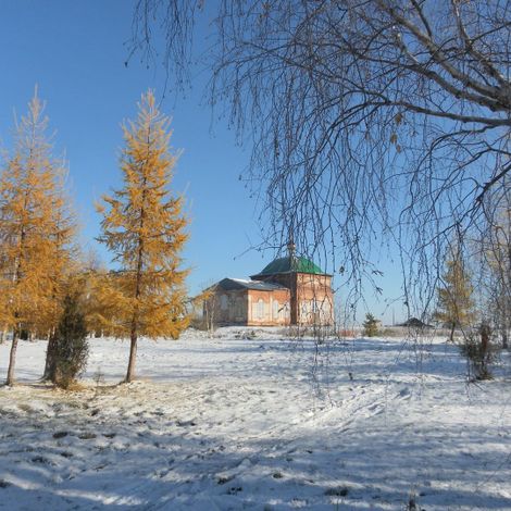 13. Село Мостовское. Вид на здание храма. Современное фото.