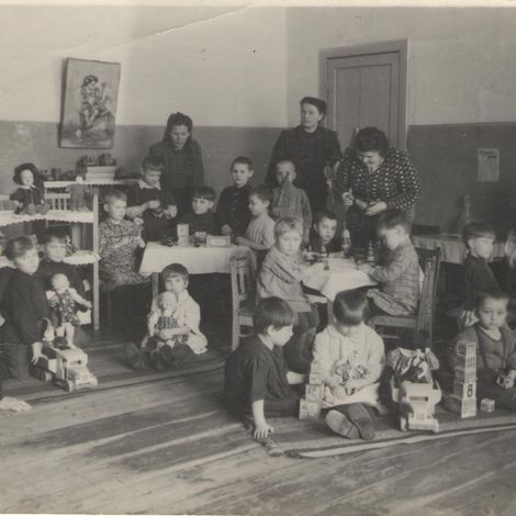 Детсад. Фото 1950 г. Из архива Ознобихина К.Г.