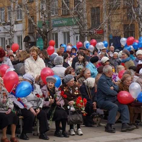 Кудряшова Т.И. на митинге 9 мая  2014 г.