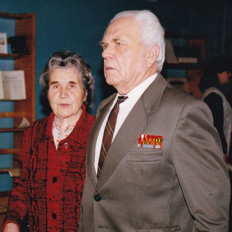 Хилько В.Н. с супругой (на торжественном вечере в ДК им. Попова)