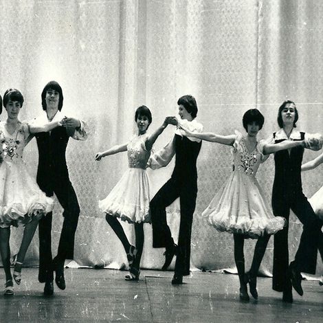 Ансамбль под руководством Елены Лапиной на III Всесоюзном смотре-конкурсе исполнителей бальных танцев, г.Свердловск. 1976 год.