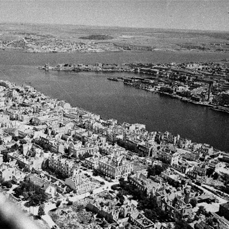 Освобождённый Севастополь с высоты птичьего полёта. 1944.
