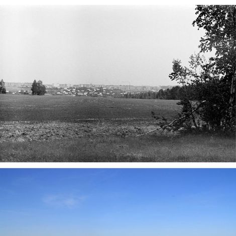Июль 1978 года. Вид на микрорайон с полей за Паршино.
