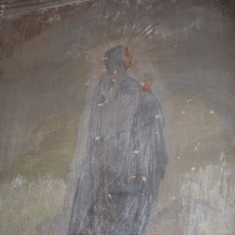 Фигура Богоматери (алтарная фреска)