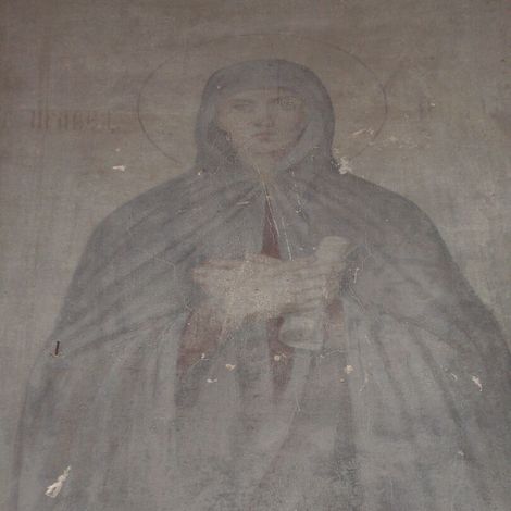 Фреска со святой Анной Пророчицей