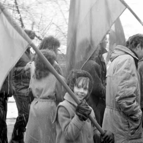 Марина Устинова. Первомайская демонстрация 1989 года