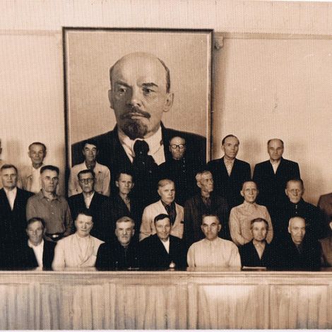 Участники Гражданской войны на встрече в честь 45-летия освобождения Урала. Артемовский, 1964 г.