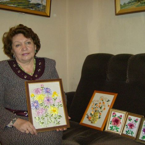 Вышивка лентами Людмилы Макаровой, 2011 год.