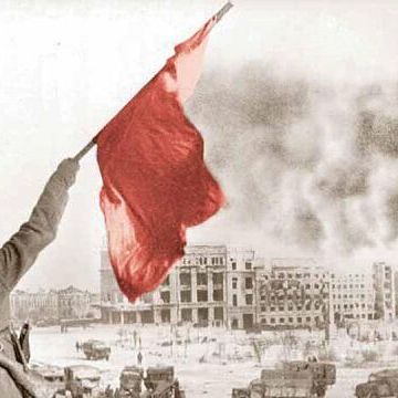Флаг Победы над Сталинградом.