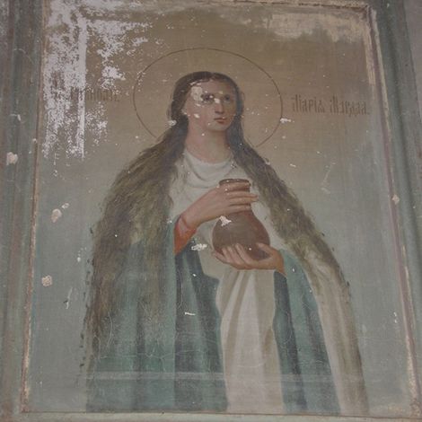 Фреска с Марией Магдалиной из церкви Вознесения Господня в селе Родники.