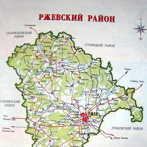 Карта Ржевского района